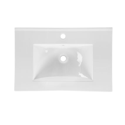 COMAD UM-CFP LAVA 80D - Lavatório embutido LAVA 81x46 cm cerâmica/branco brilhante