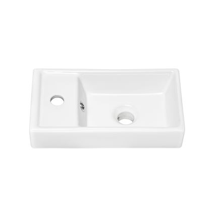COMAD UM-VEDEA 40 - Lavatório de bancada VEDEA 40x22 cm cerâmica/branco brilhante