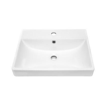 COMAD UN-RITA-GW-50 - Lavatório de encostar RITA 50x40 cm cerâmica/branco brilhante