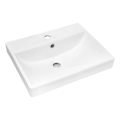 COMAD UN-RITA-GW-60 - Lavatório de encostar RITA 60x40 cm cerâmica/branco brilhante