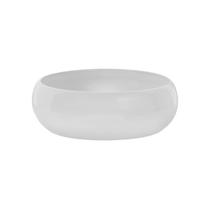 COMAD UN-WIKI-SW - Lavatório de bancada WIKI diâmetro 36 cm cerâmica/branco brilhante