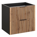 COMAD XILO BLACK WOTAN 82-60-D-2S - Móvel para lavatório XILO 57x60,2 cm preto/carvalho Wotan