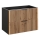 COMAD XILO BLACK WOTAN 82-80-D-2S - Móvel para lavatório XILO 57x80,2 cm, preto/carvalho Wotan