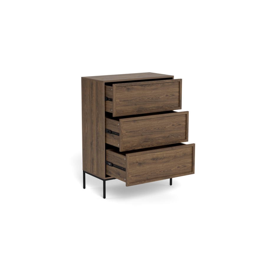Cômoda ALIN 80x40 cm castanha