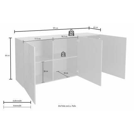 Cômoda ARIA antracite