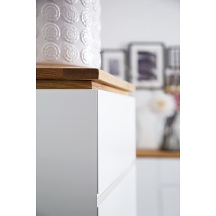 Cômoda ARVI branca/carvalho