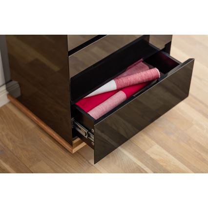 Cómoda ARVI preta/carvalho