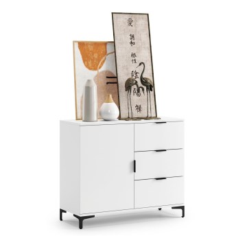 Cômoda com gavetas LORA branca