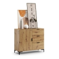 Cômoda com gavetas LORA carvalho artisan