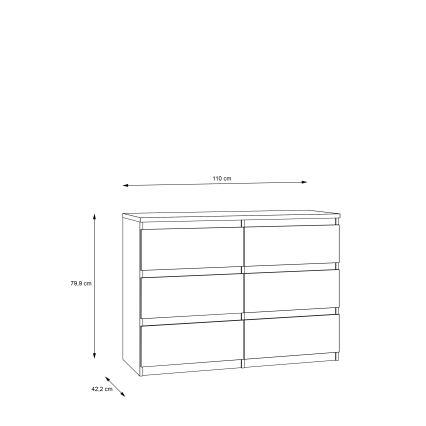 Cómoda com gavetas MAO — Carvalho Artisan