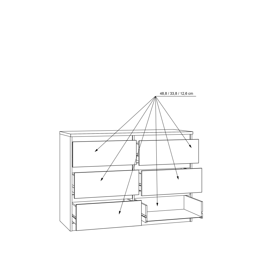 Cómoda com gavetas MAO — Carvalho Artisan