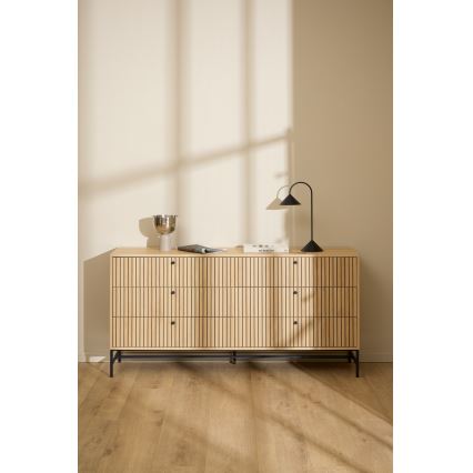 Cômoda com gavetas OLIVIA — carvalho