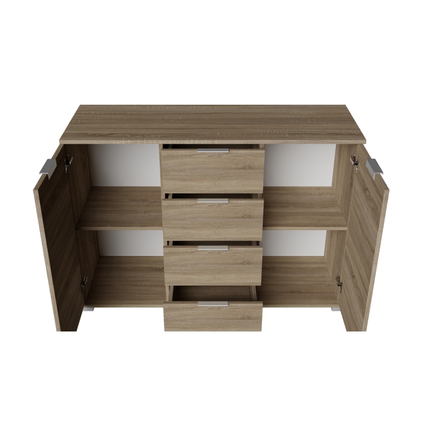 Cômoda HOPE 120x78x35 carvalho sonoma