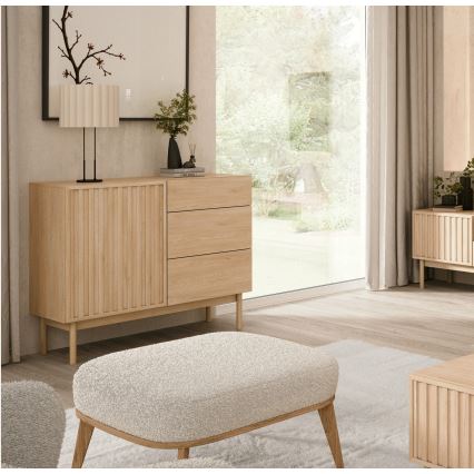 Cômoda KIOTO 106x84x37 cm Carvalho Cremona