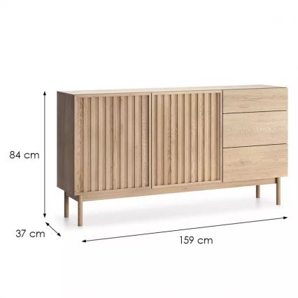 Cómoda KIOTO 159x84x37 cm Carvalho Cremona