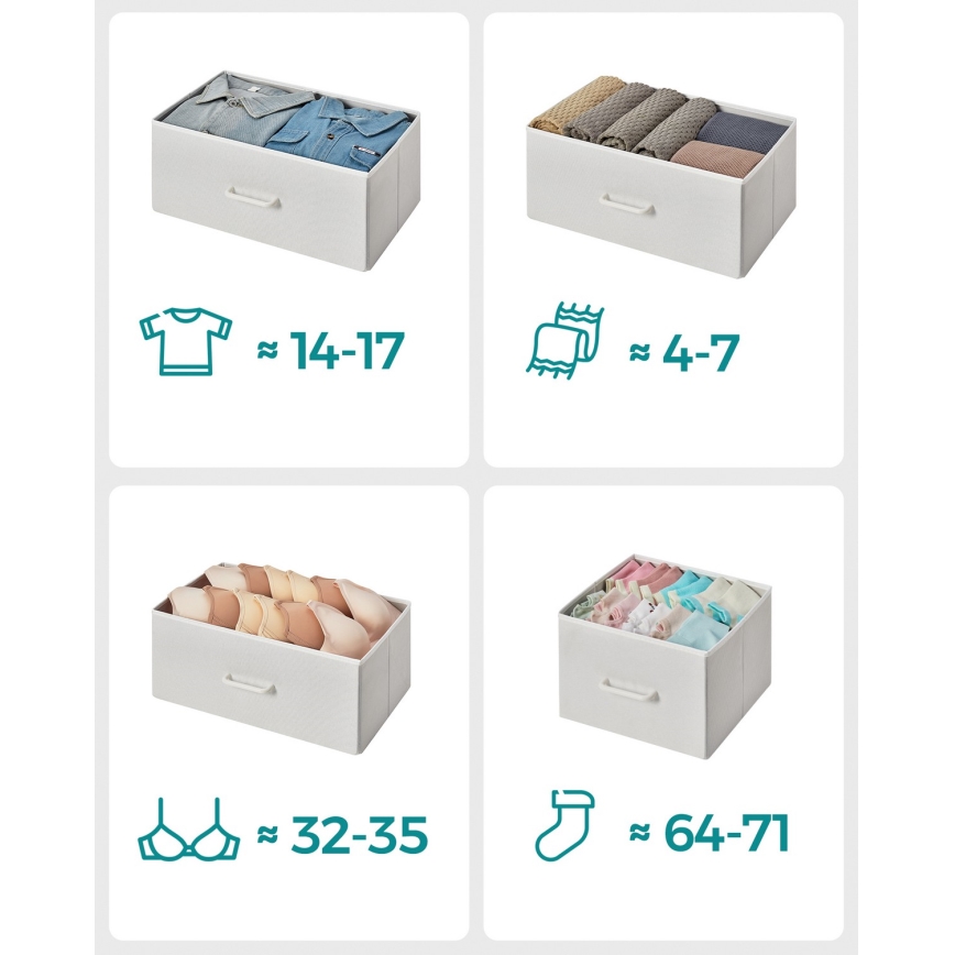 Cômoda com gavetas KIRA branco/marrom