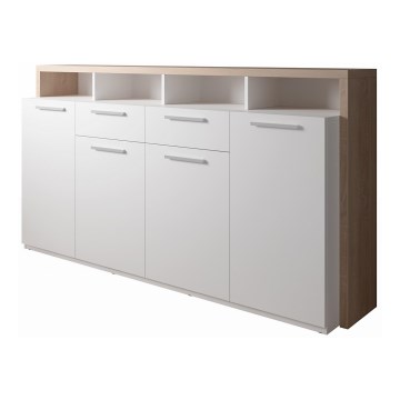 Cómoda LEBY carvalho sonoma/branco