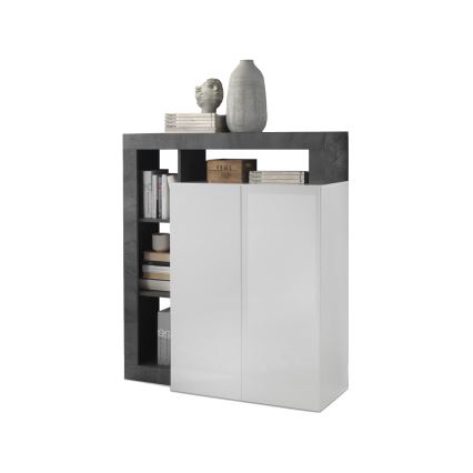 Cómoda LENOR branca/antracite