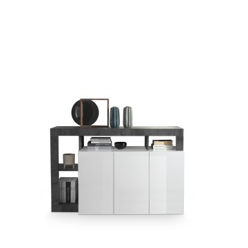 Cômoda LENOR branca/antracite