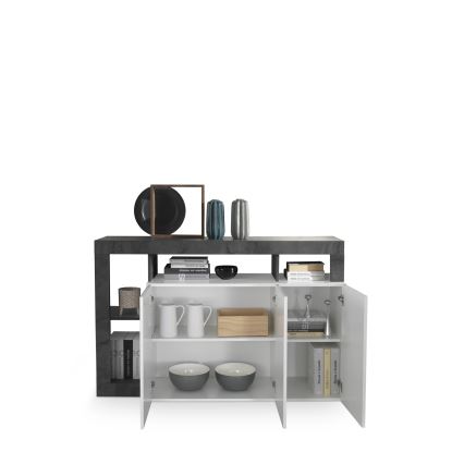 Cômoda LENOR branca/antracite