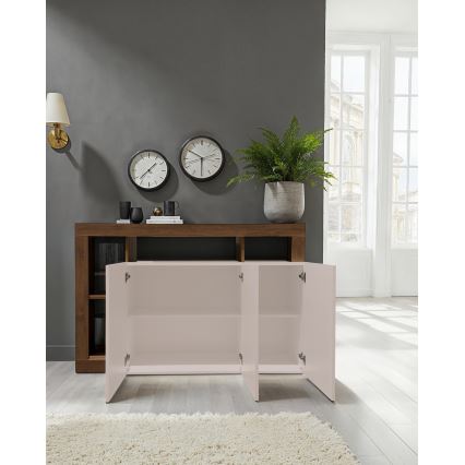 Cômoda LENOR caxemira/carvalho