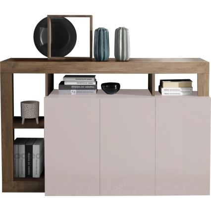 Cômoda LENOR caxemira/carvalho