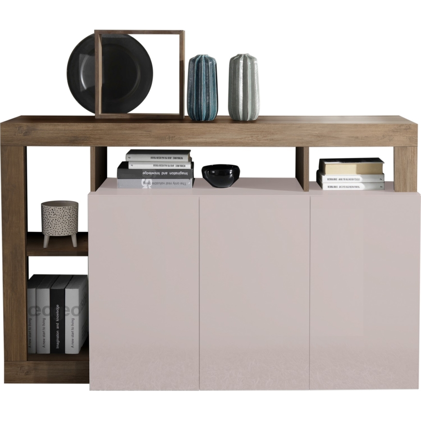 Cômoda LENOR caxemira/carvalho