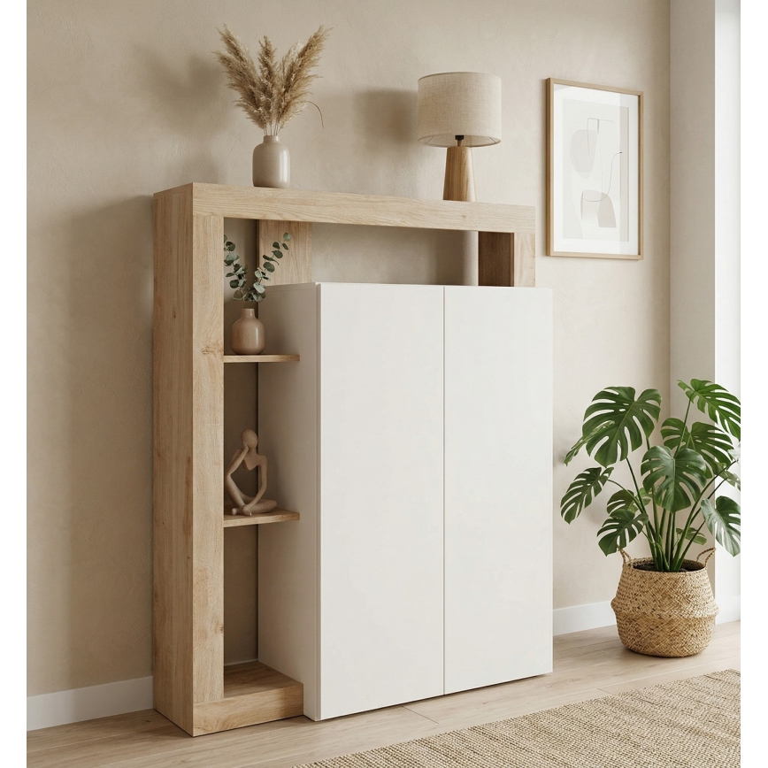 Cómoda LENOR caxemira/castanha