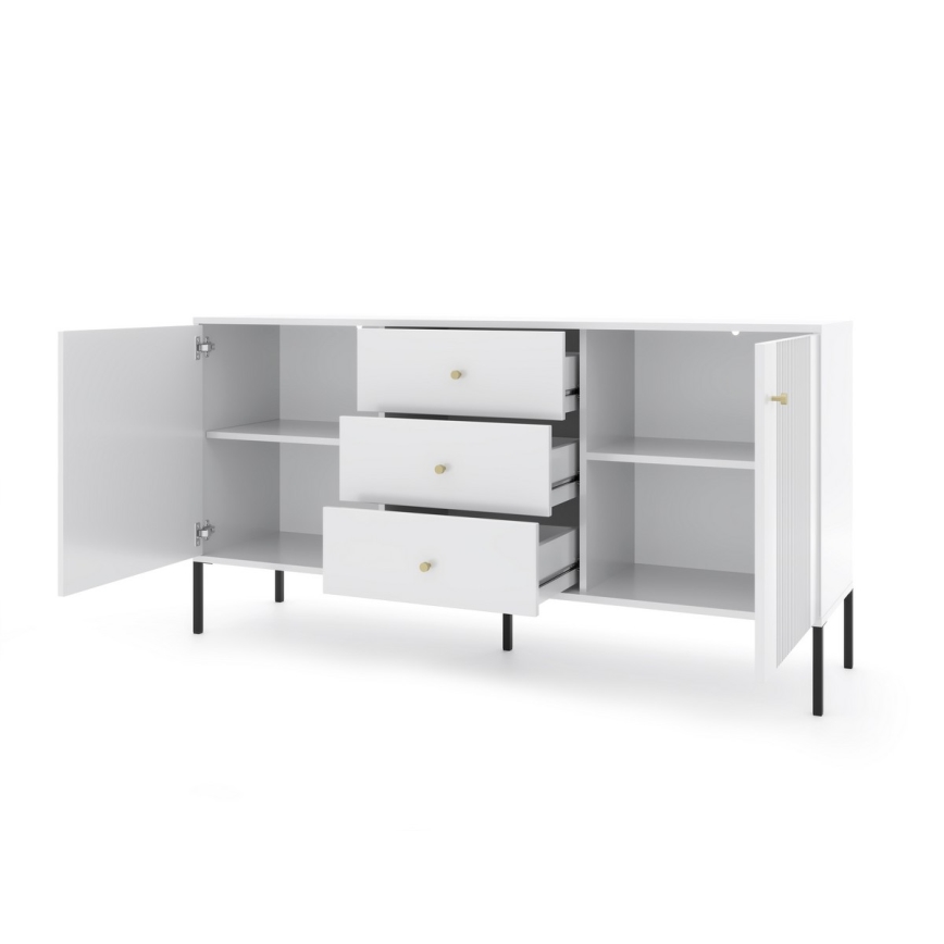 Cômoda LUE branca/preta