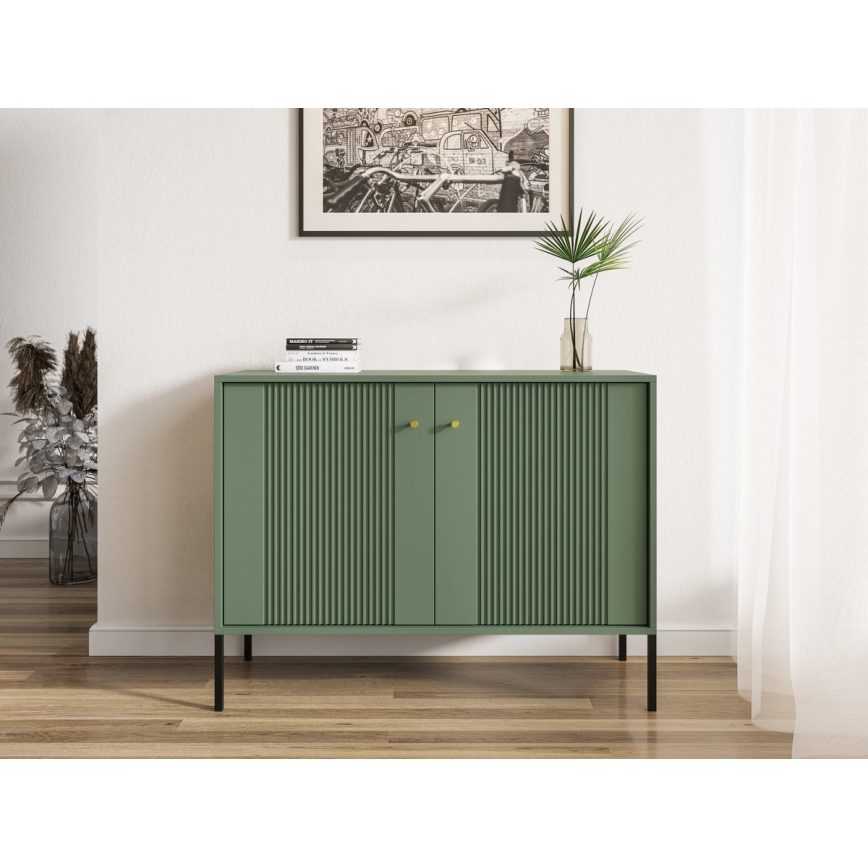 Cômoda LUE verde/preta