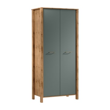 Cômoda MENTA 90x200x53 cm carvalho Wotan/verde