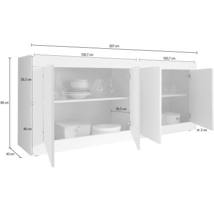 Cómoda NERILA branca