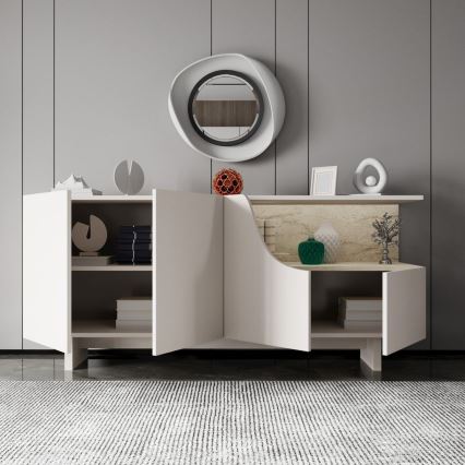 Cômoda ORBIS 180x40 cm creme/bege