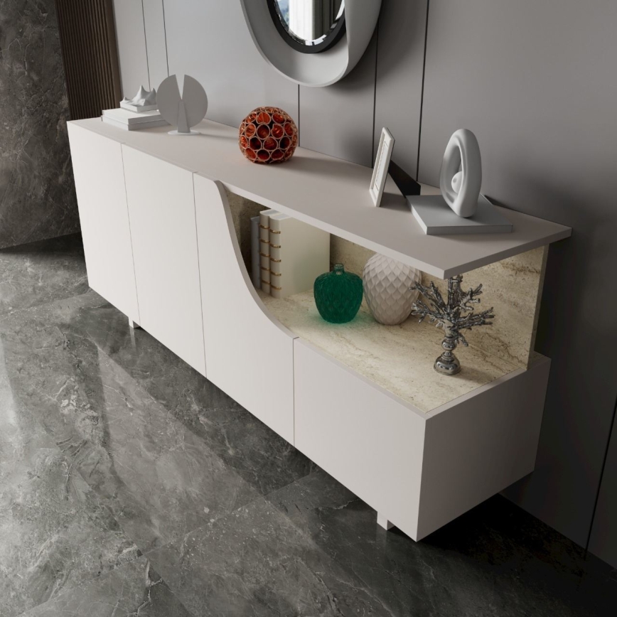 Cômoda ORBIS 180x40 cm creme/bege