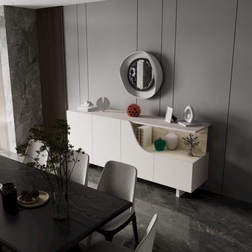 Cômoda ORBIS 180x40 cm creme/bege