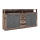 Cómoda RUNA 190x96x32 cm castanho escuro/antracite