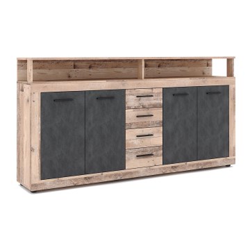 Cómoda RUNA castanho claro/antracite