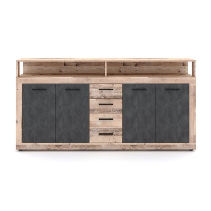 Cômoda RUNA castanho claro/antracite