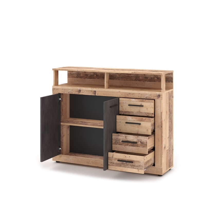 Cômoda RUNA castanho claro/antracite