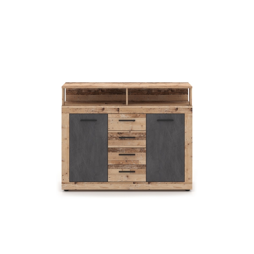 Cómoda RUNA castanho claro/antracite