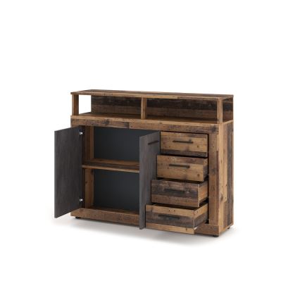 Cómoda RUNA castanho escuro/antracite