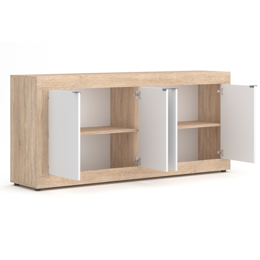 Cómoda RUNEA carvalho sonoma/branco