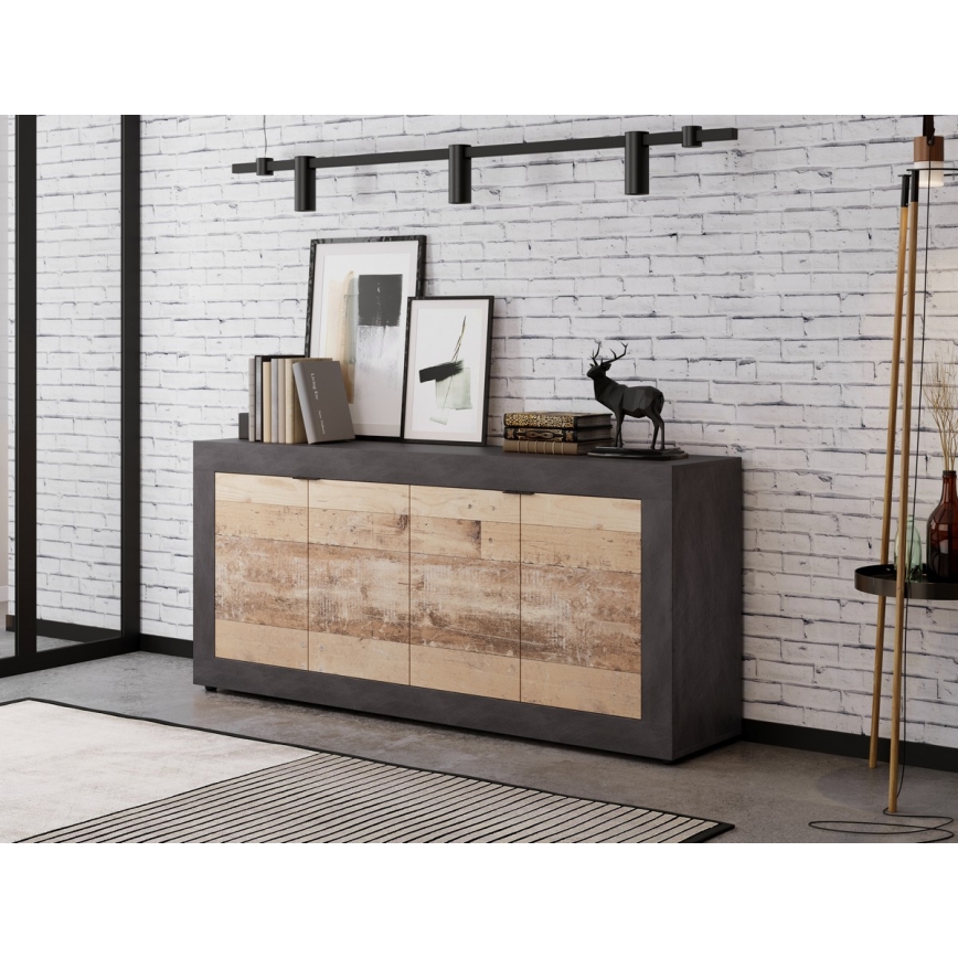 Cómoda RUNEA castanha clara/antracite