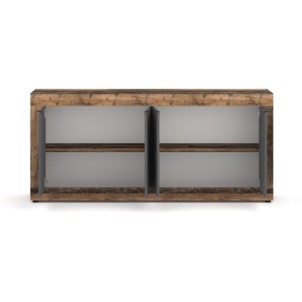 Cómoda RUNEA castanha escura/antracite