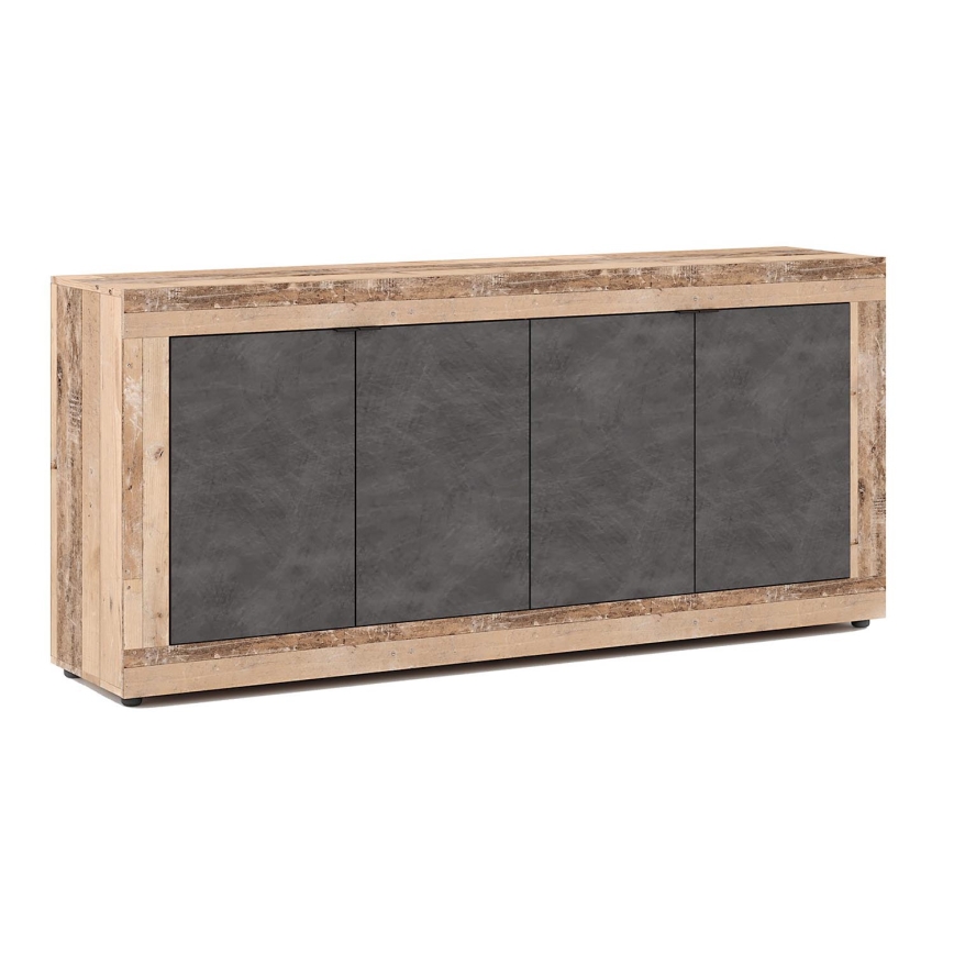 Cómoda RUNEA castanho claro/antracite