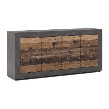 Cômoda RUNEA castanho escuro/antracite