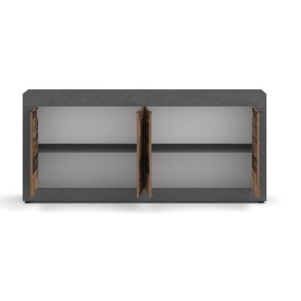 Cômoda RUNEA castanho escuro/antracite