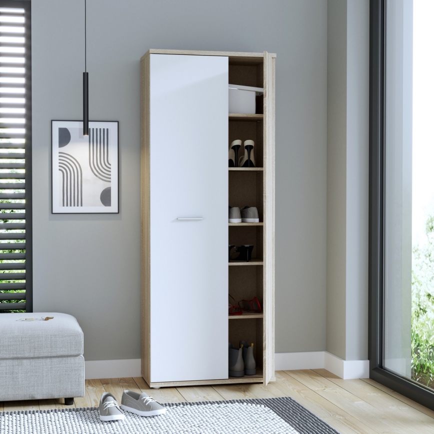 Cômoda/Sapateira SIMO carvalho sonoma/branca