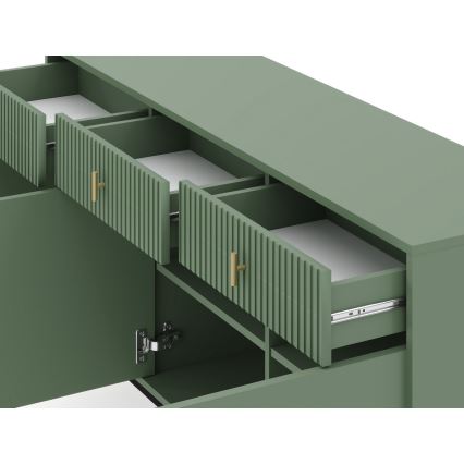 Cómoda SUE verde/preta