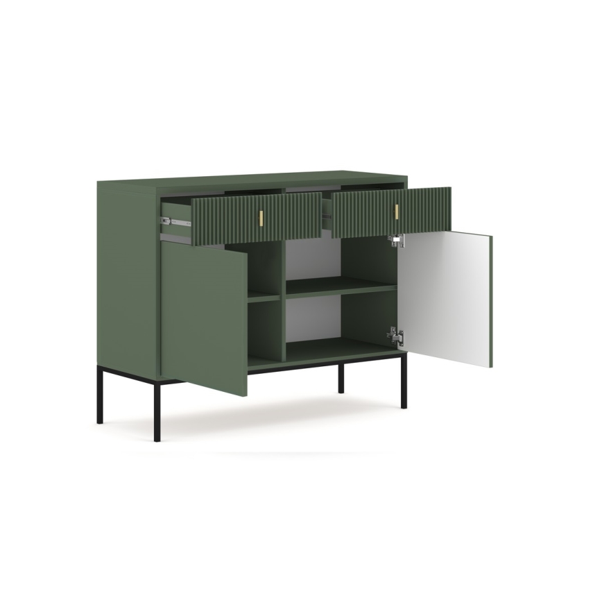 Cômoda SUE verde/preta